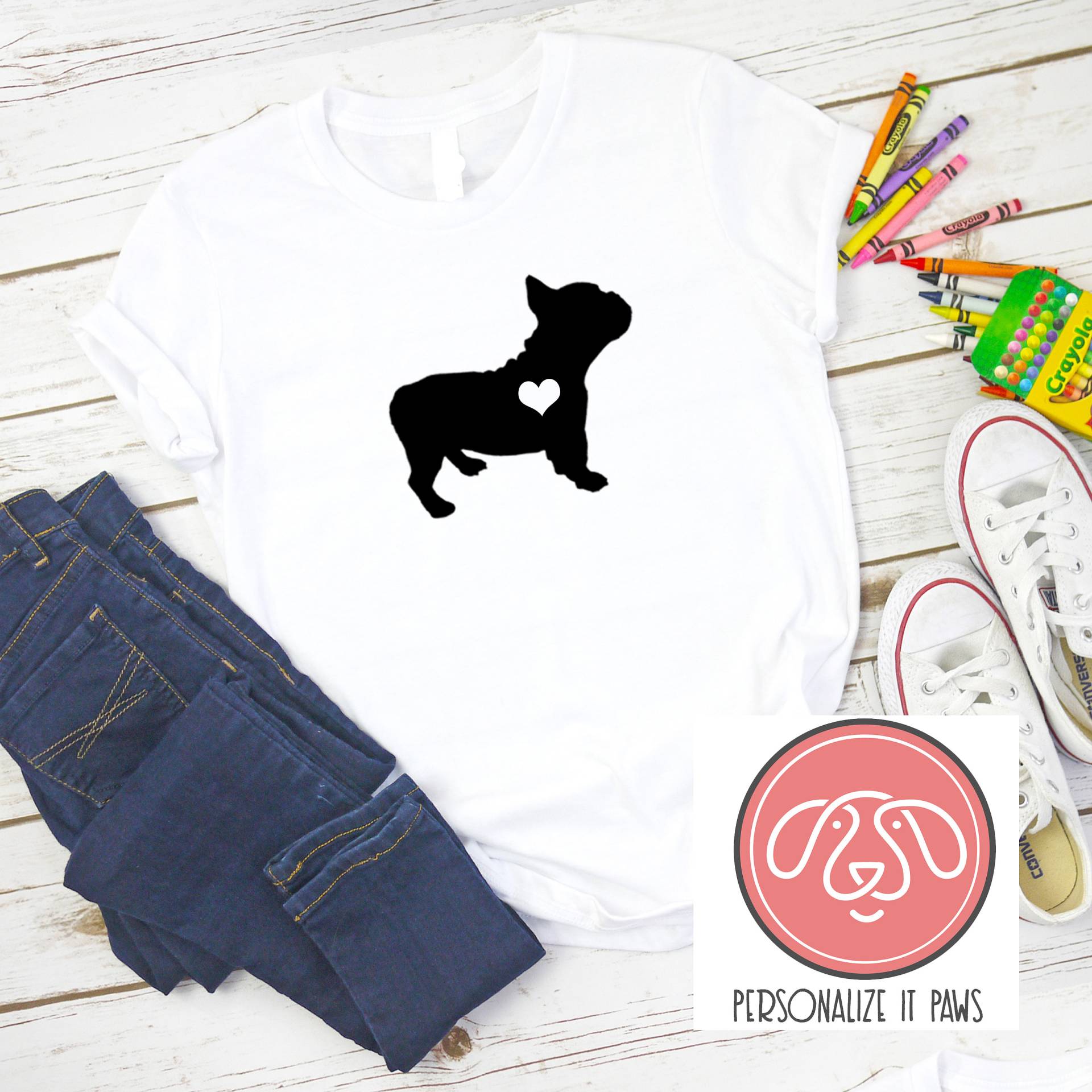 Boston Terrier Jugend T-Shirt von Personalizeitpaws