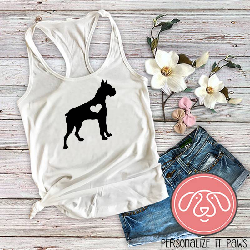 Boxer Mama Damen Tank Top von Personalizeitpaws