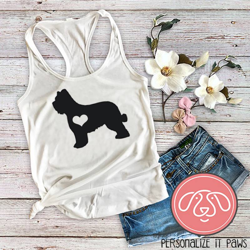 Briard Mom Damen Tank Top von Personalizeitpaws