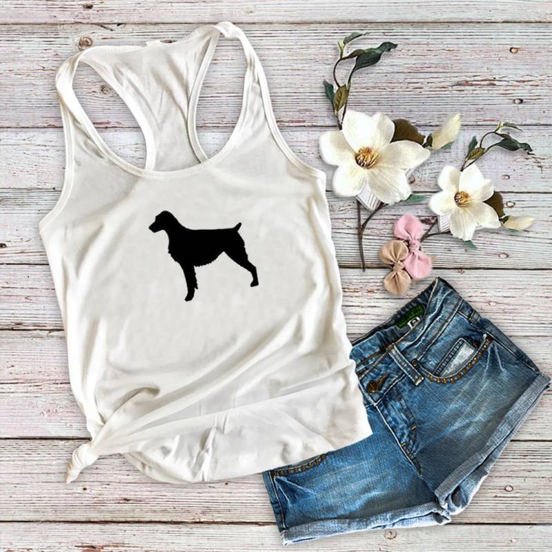 Brittany Dog Mom Damen Tank Top von Personalizeitpaws