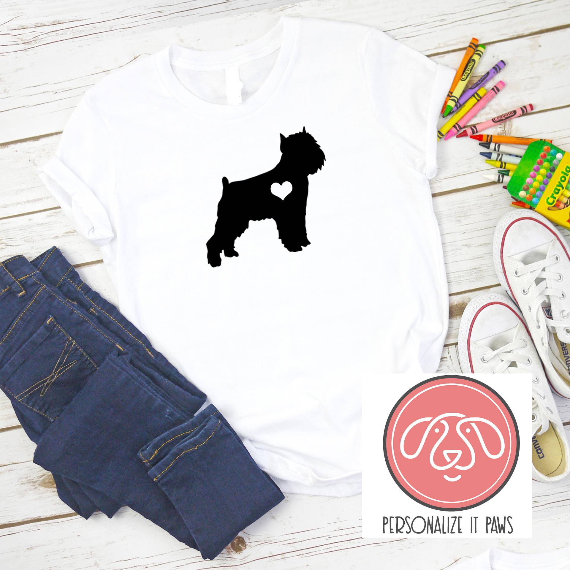 Brüssel Griffon Jugend T-Shirt von Personalizeitpaws