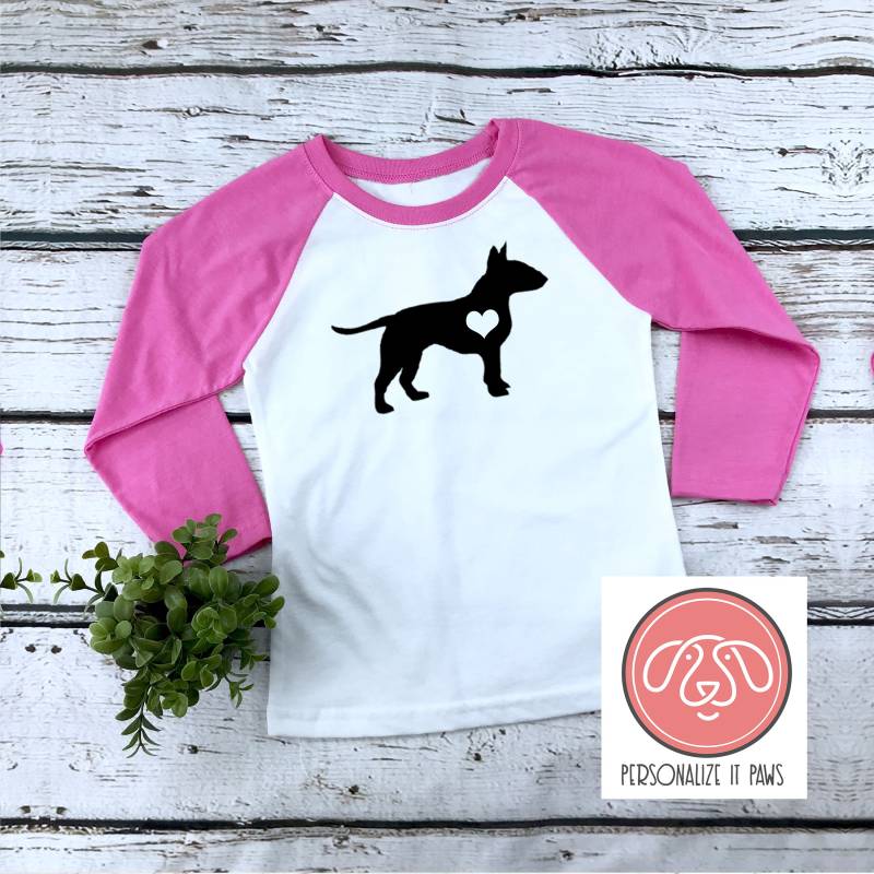 Bull Terrier Jugendshirt von Personalizeitpaws
