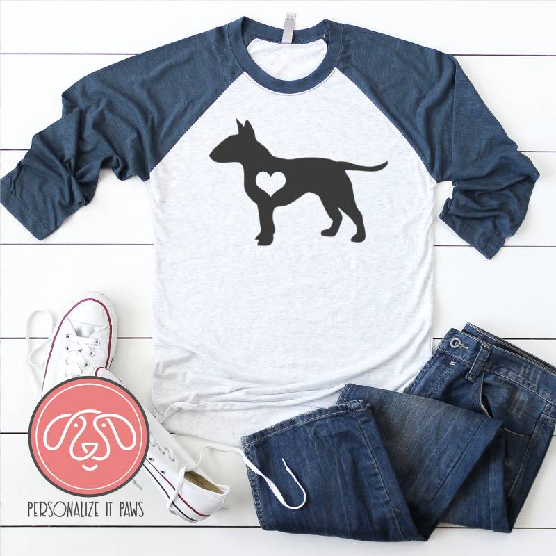 Bull Terrier Raglan Bull Terrier Raglan von Personalizeitpaws