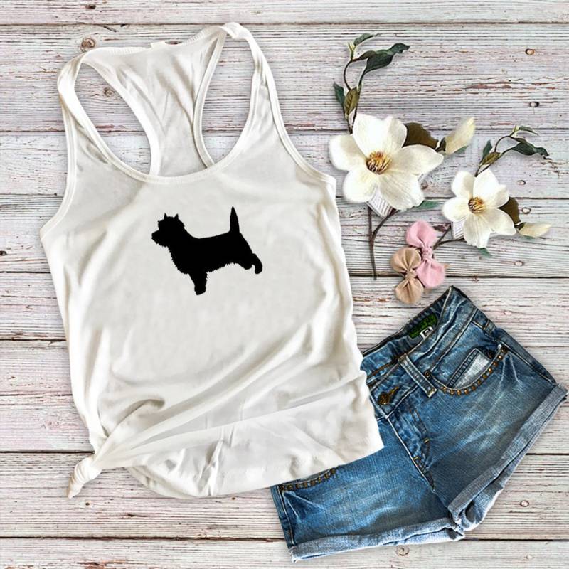 Cairn Terrier Hund Mama Damen Tank Top von Personalizeitpaws
