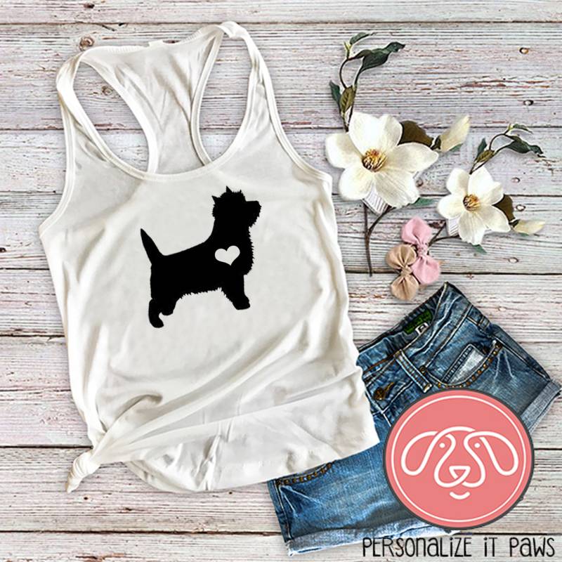 Cairn Terrier Mama Damen Tank Top von Personalizeitpaws