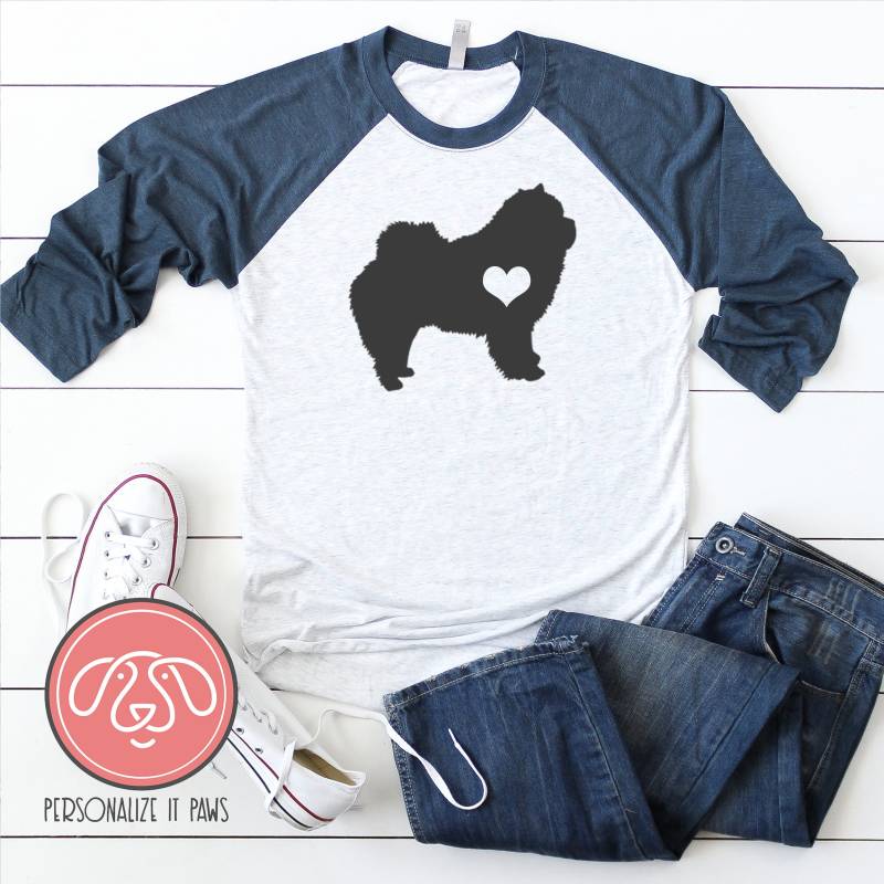 Chow Raglan von Personalizeitpaws