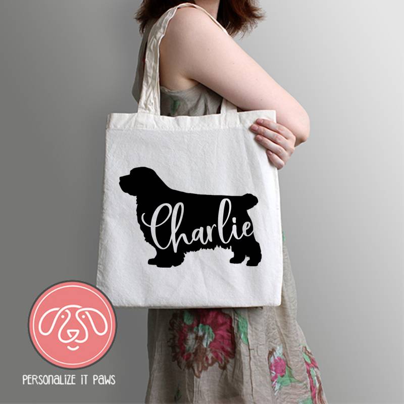 Clumber Spaniel Einkaufstasche von Personalizeitpaws