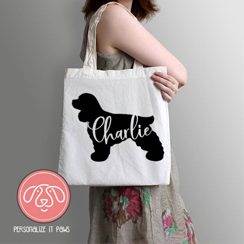 Cocker Spaniel Einkaufstasche von Personalizeitpaws