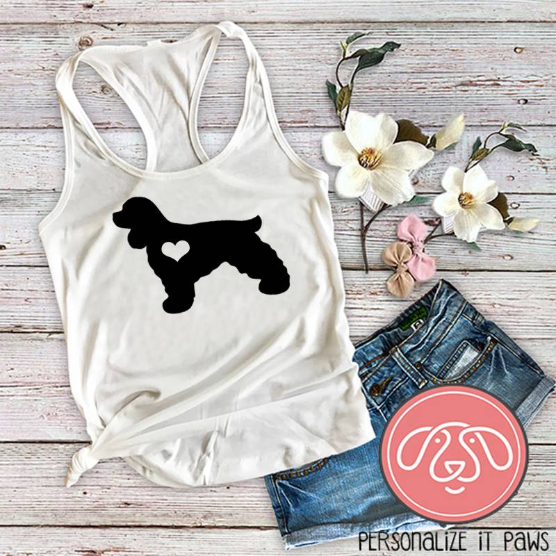 Cocker Spaniel Hund Mama Damen Tank Top von Personalizeitpaws