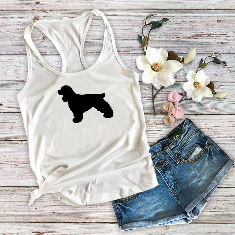Cocker Spaniel Hund Mama Damen Tank Top von Personalizeitpaws