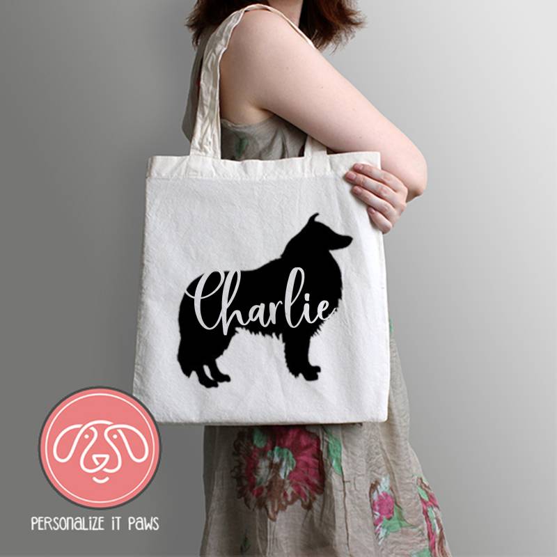 Collie Einkaufstasche Collie Einkaufstasche von Personalizeitpaws