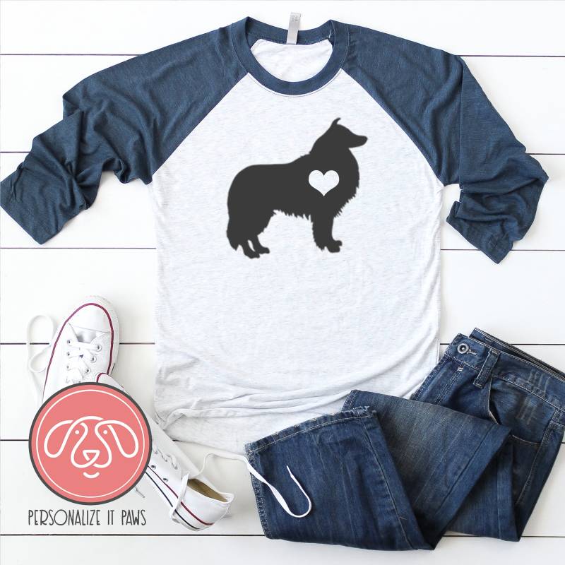 Collie Raglan Collie Raglan von Personalizeitpaws