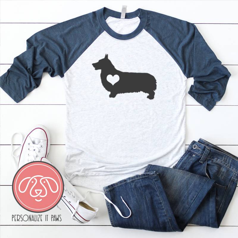 Corgis Raglan Corgis Raglan von Personalizeitpaws