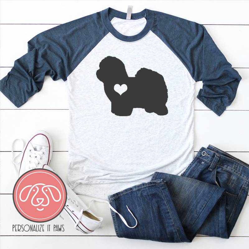 Coton De Tulear Raglan Coton De Tulear Raglan von Personalizeitpaws