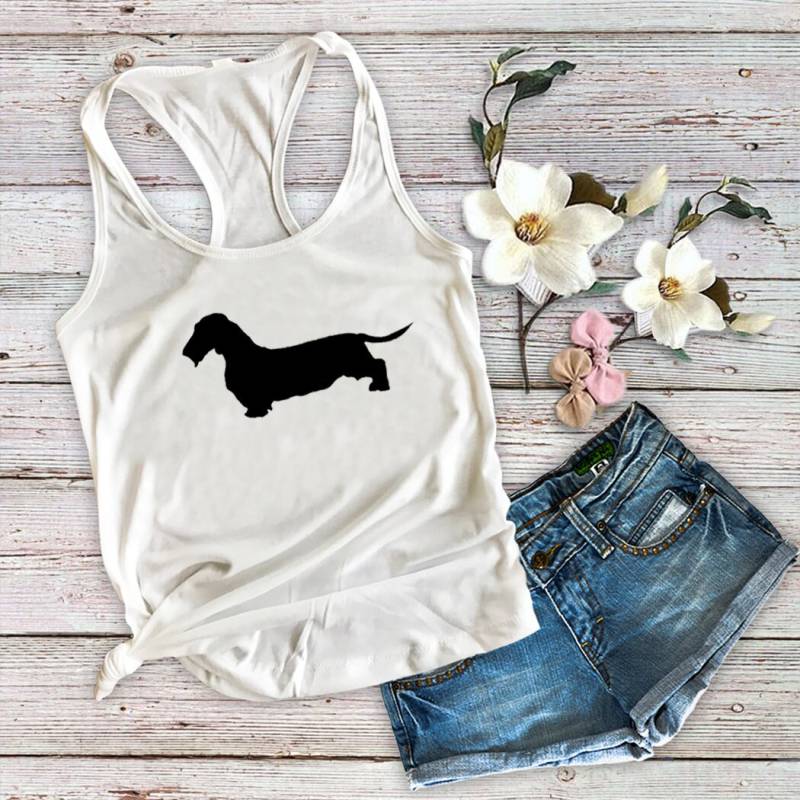 Dackel Hund Mama Damen Tank Top von Personalizeitpaws