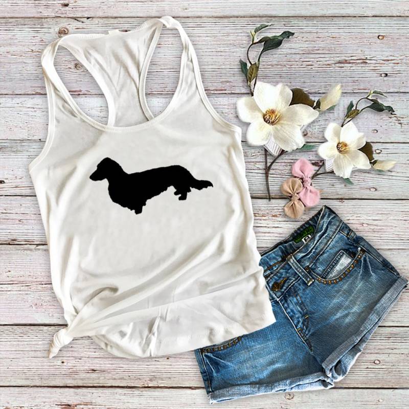 Dackel Hund Mama Damen Tank Top von Personalizeitpaws