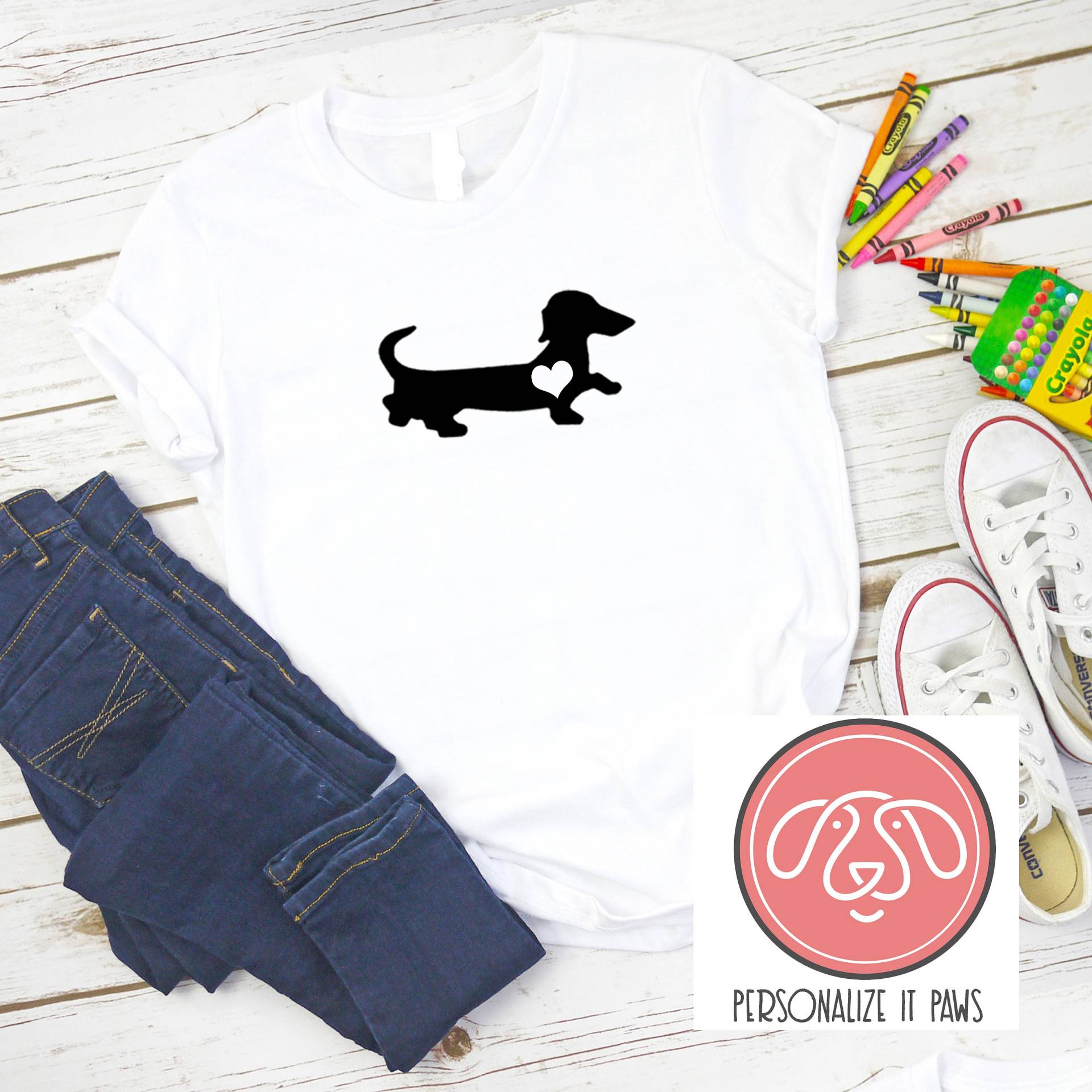 Dackel Jugend T-Shirt von Personalizeitpaws
