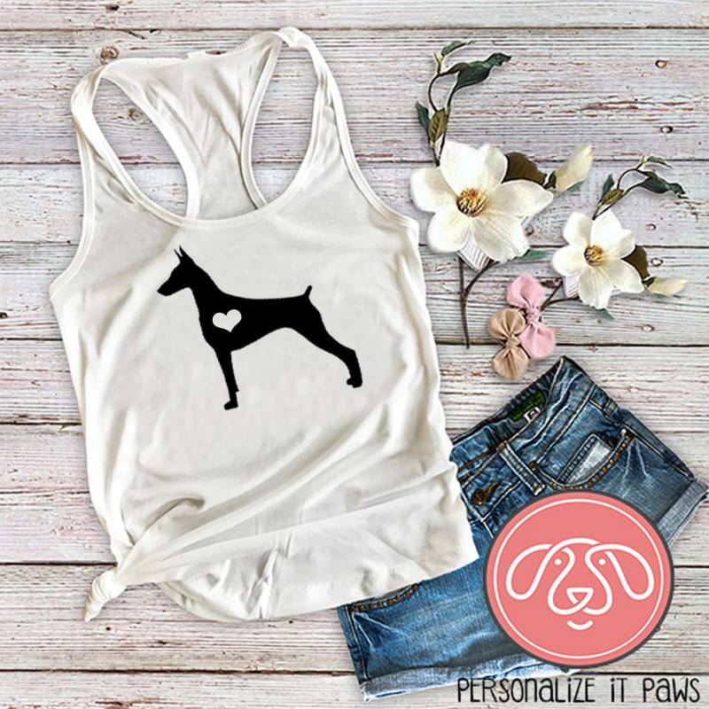 Dobermann Pinscher Hund Mama Damen Tank Top von Personalizeitpaws