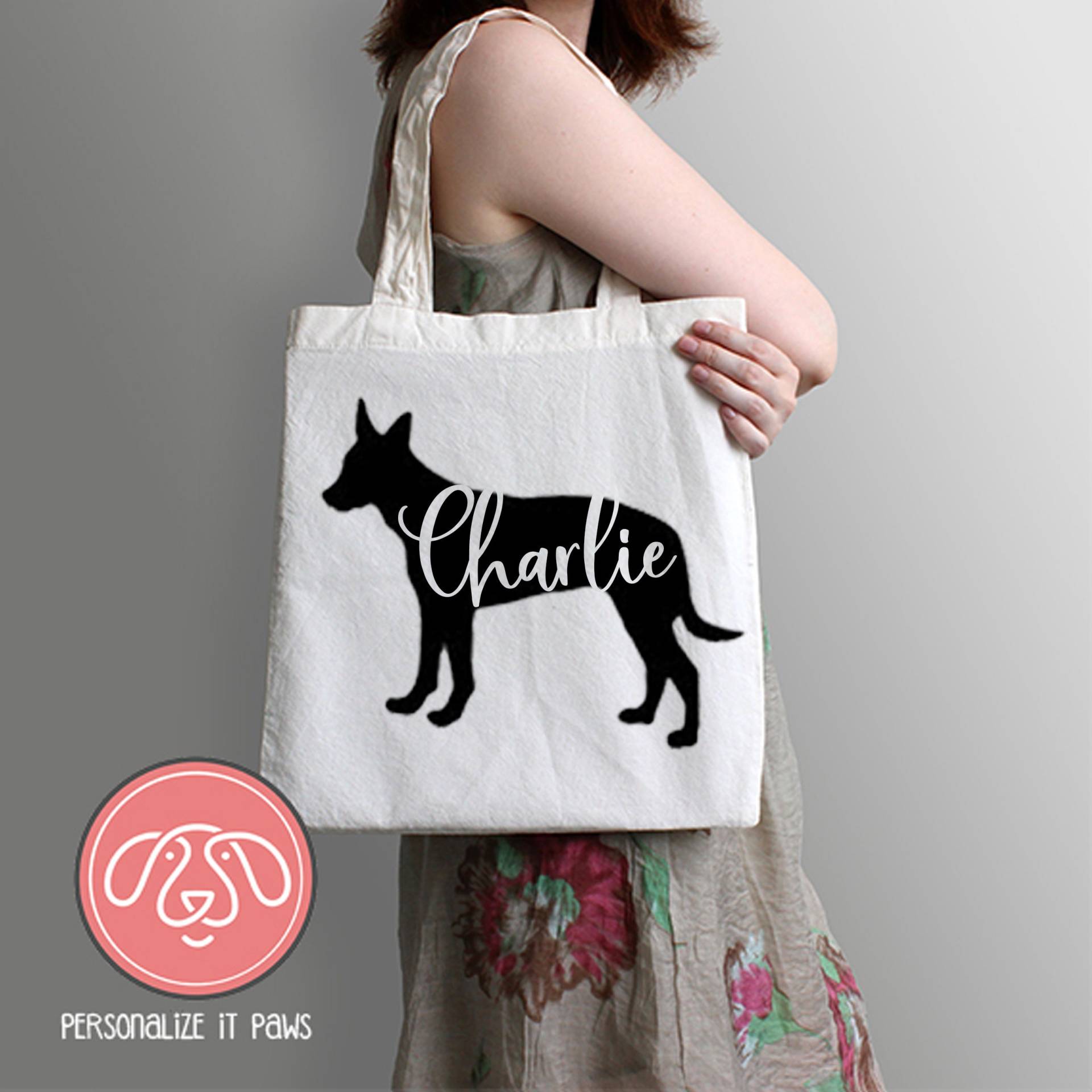 Dutch Shepherd Einkaufstasche von Personalizeitpaws