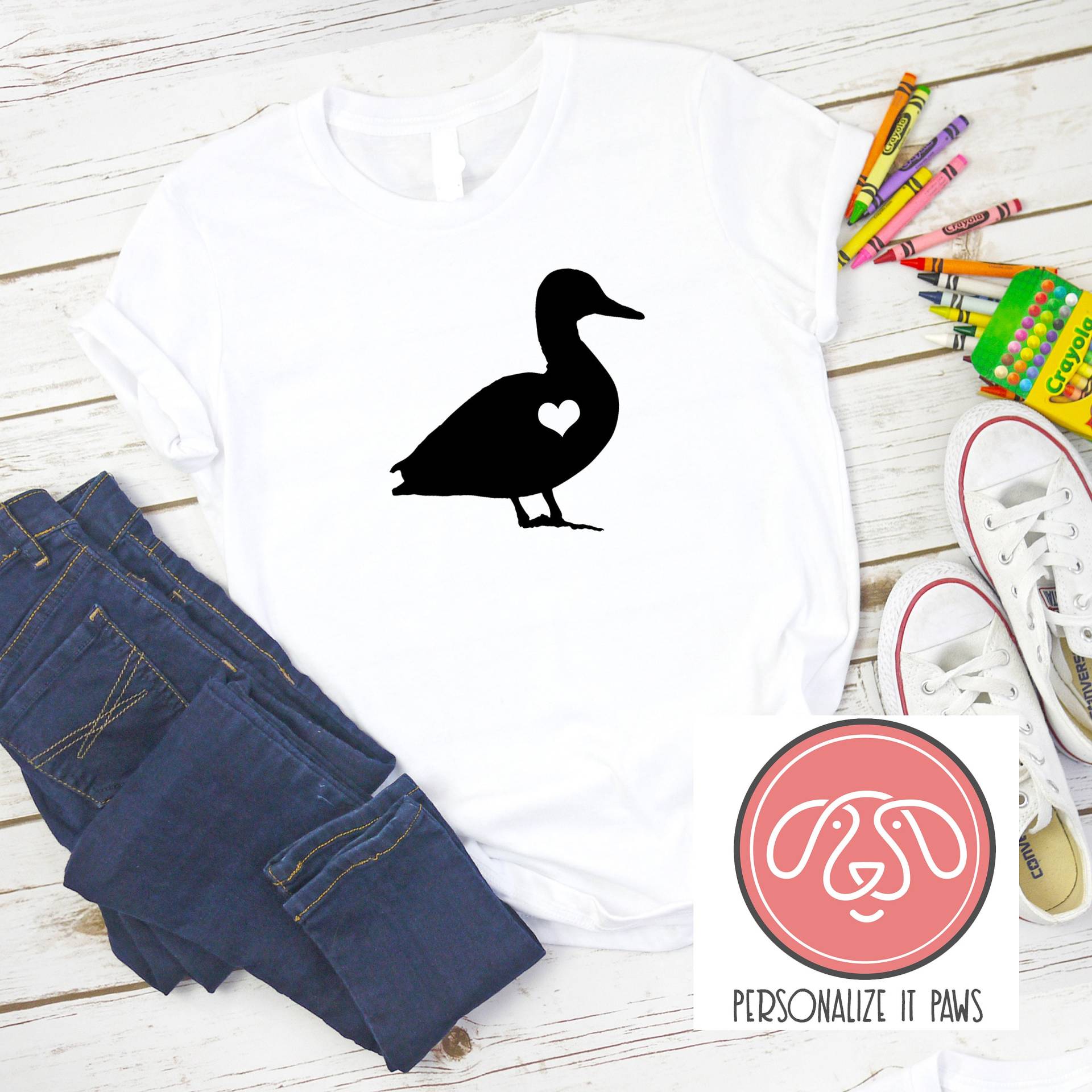 Ente Jugend T-Shirt von Personalizeitpaws