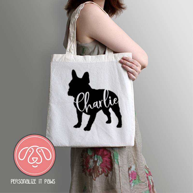 Französisch Bull Einkaufstasche Französisch Bull Einkaufstasche von Personalizeitpaws