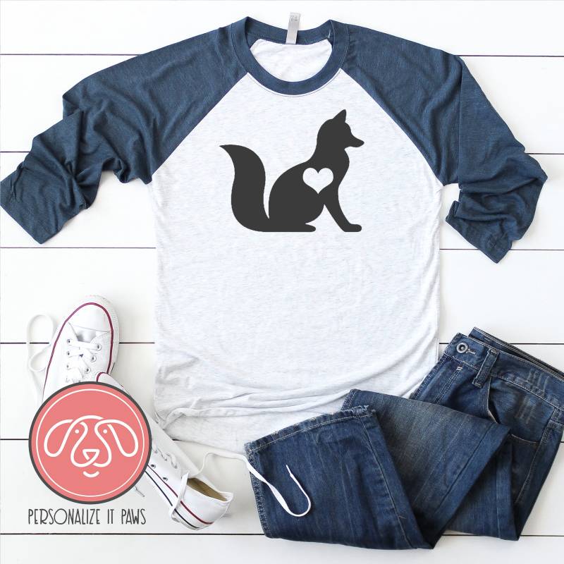 Fuchs Raglan von Personalizeitpaws