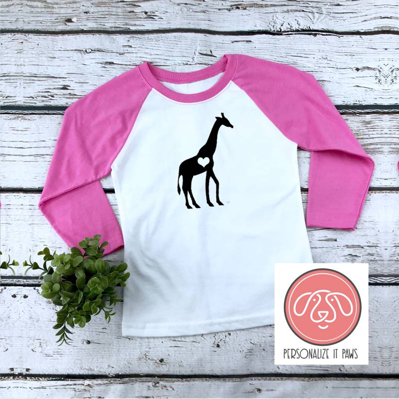 Giraffe Jugendshirt Giraffe Jugendshirt von Personalizeitpaws