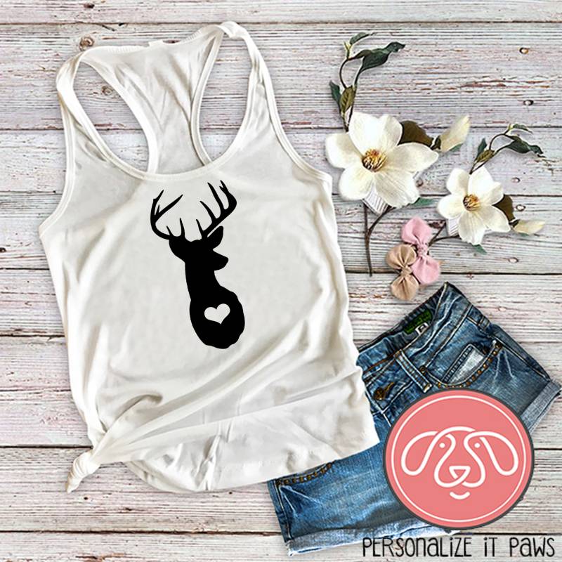 Hirsch Damen Tank Top von Personalizeitpaws