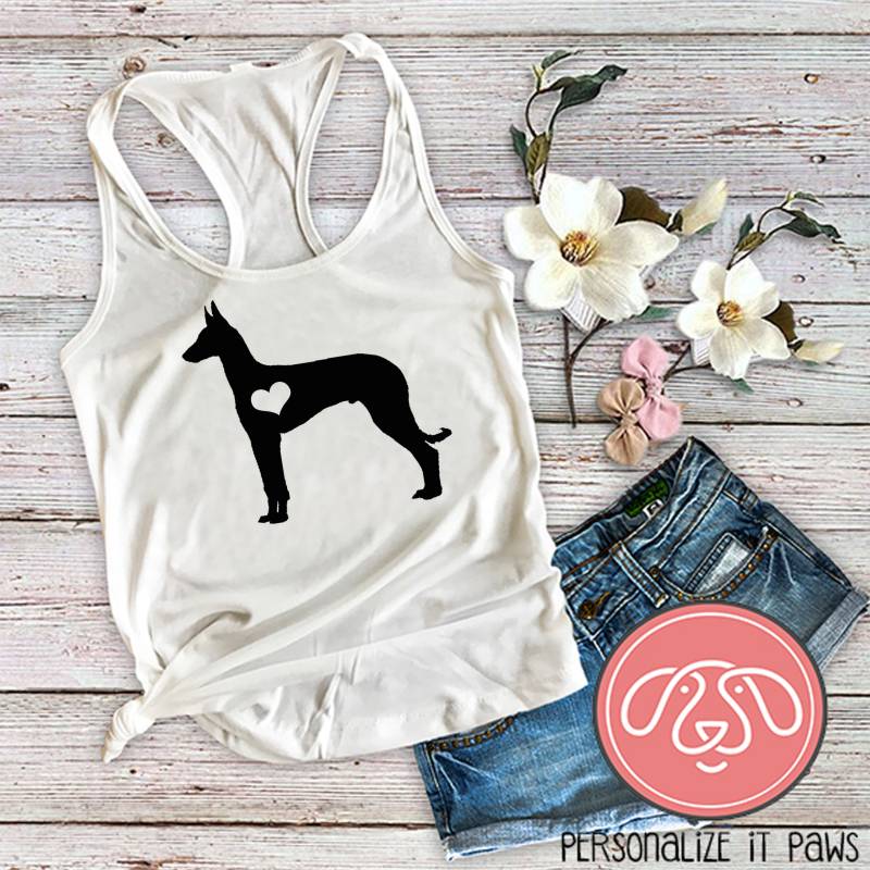 Ibizan Hound Hund Mama Damen Tank Top von Personalizeitpaws