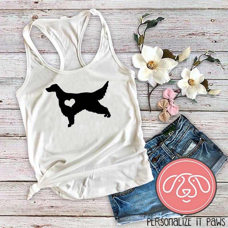 Irish Setter Dog Mom Damen Tank Top von Personalizeitpaws