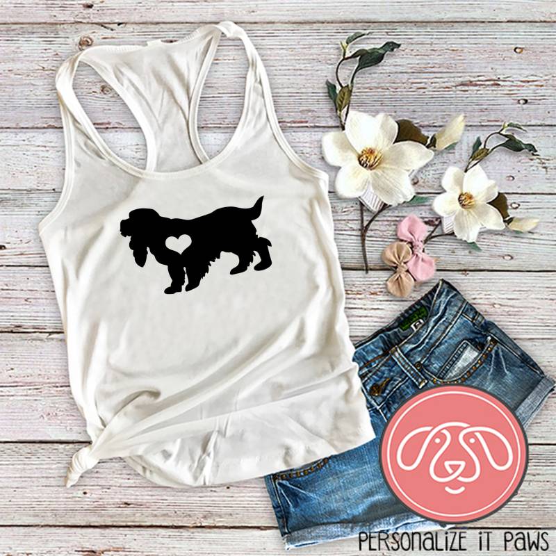 Langhaar Cocker Spaniel Damen Tank Top von Personalizeitpaws