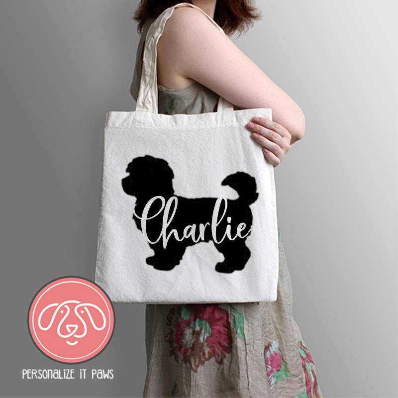 Maltipoo Einkaufstasche von Personalizeitpaws