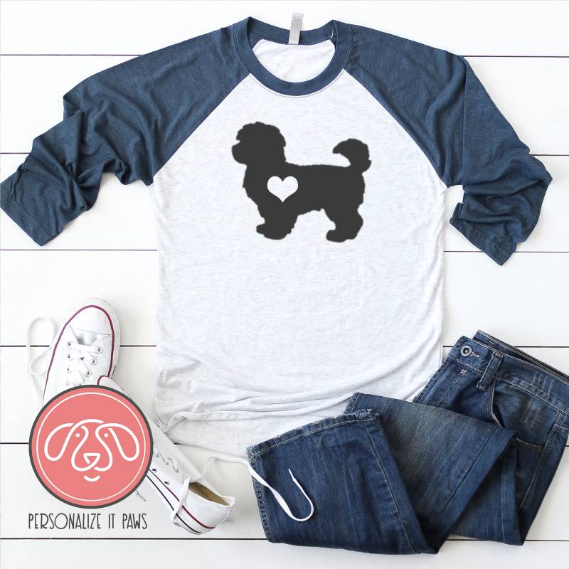 Maltipoo Raglan Maltipoo Raglan von Personalizeitpaws