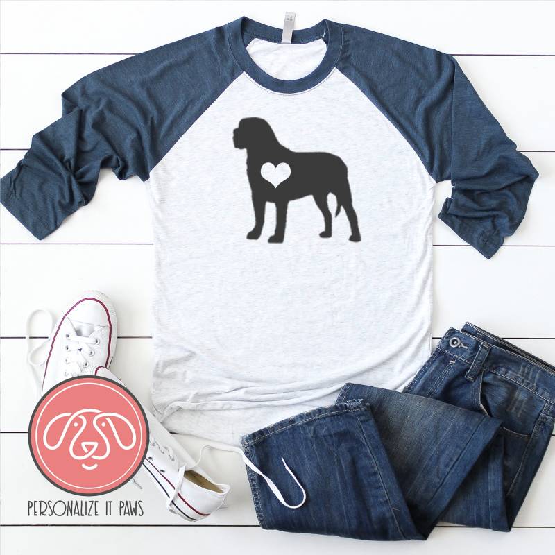 Mastiff Raglan von Personalizeitpaws