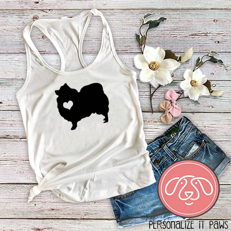 Pomeranian Dog Mom Damen Tank Top von Personalizeitpaws