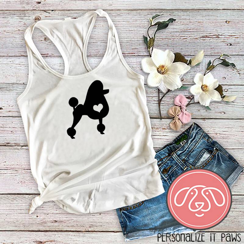 Pudel Hund Mama Damen Tank Top von Personalizeitpaws