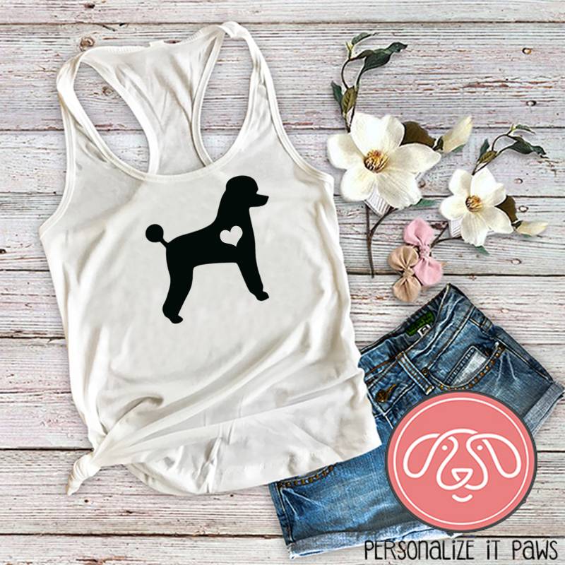 Pudel Hund Mama Damen Tank Top von Personalizeitpaws