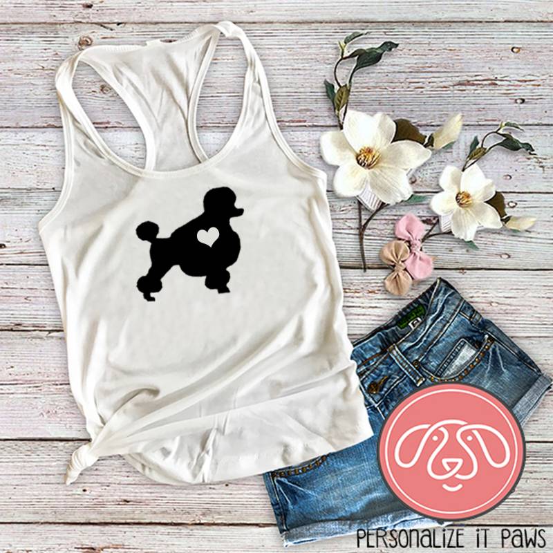 Pudel Hund Mama Damen Tank Top von Personalizeitpaws