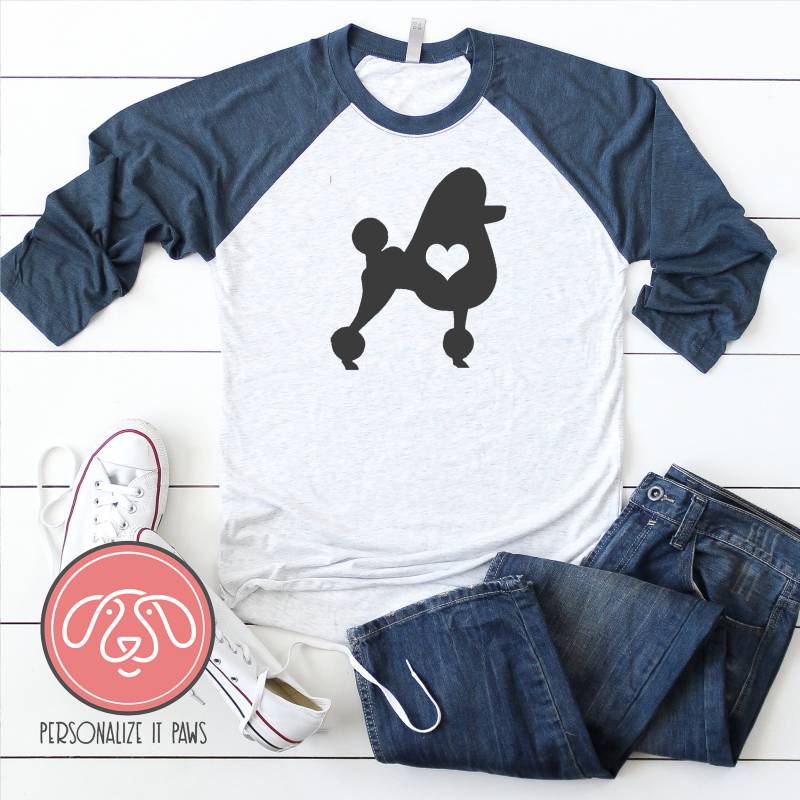 Pudel Raglan Pudel Raglan von Personalizeitpaws