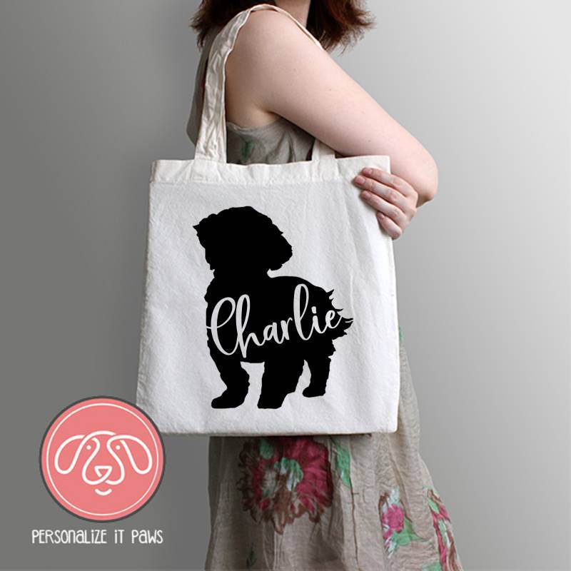 Shih Tzu Hund Personalisierte Einkaufstasche Shih Tzu Hund Personalisierte Einkaufstasche von Personalizeitpaws