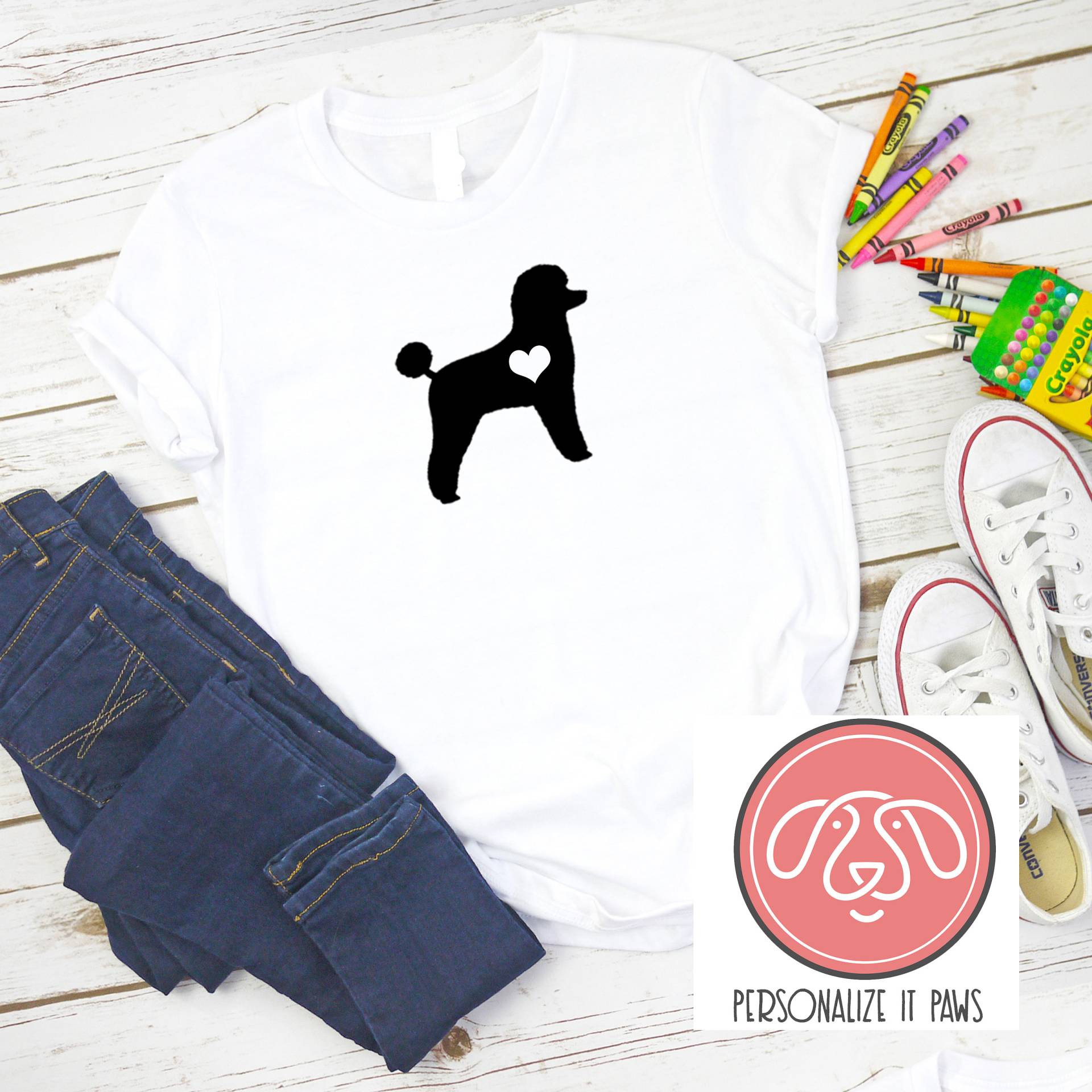 Spielzeug Pudel Jugend T-Shirt von Personalizeitpaws