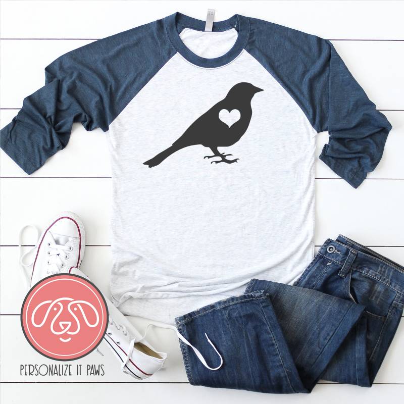 Vogel Raglan Vogel Raglan von Personalizeitpaws