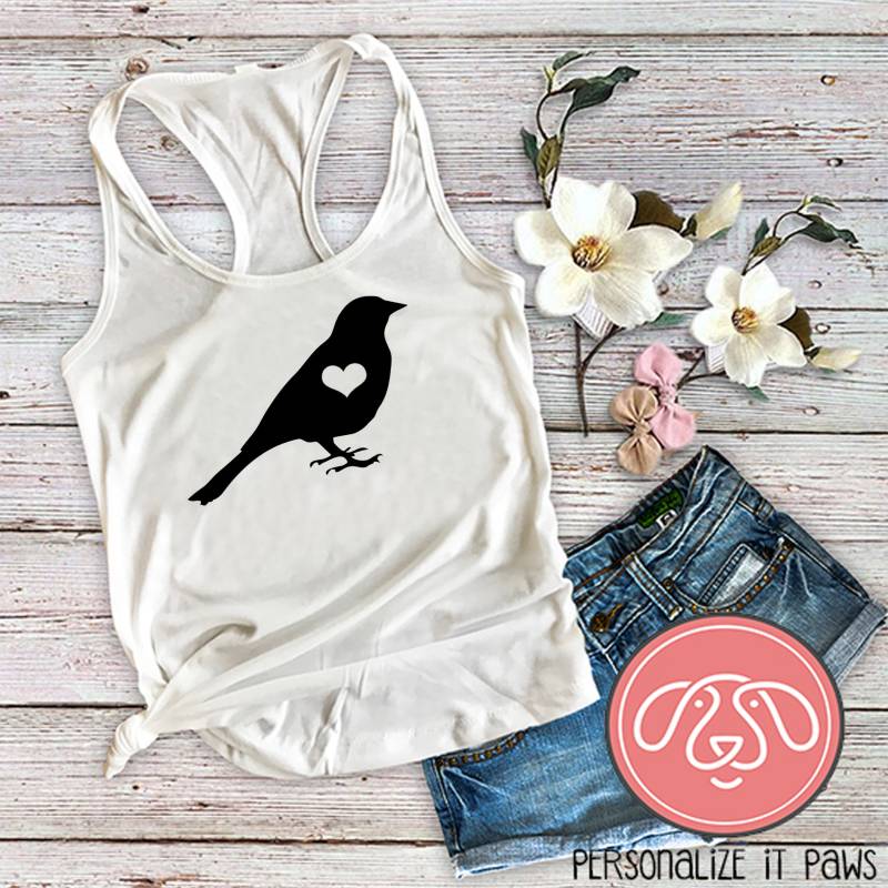 Vogel Spatz Damen Tank Top von Personalizeitpaws