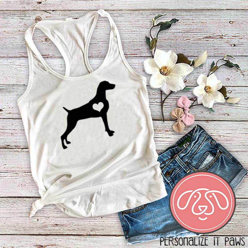 Weimaraner Hunde Mama Damen Tank Top von Personalizeitpaws