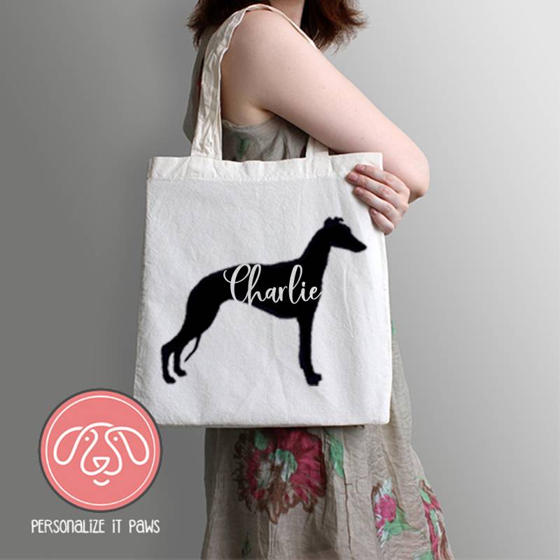 Whippet Einkaufstasche Whippet Einkaufstasche von Personalizeitpaws