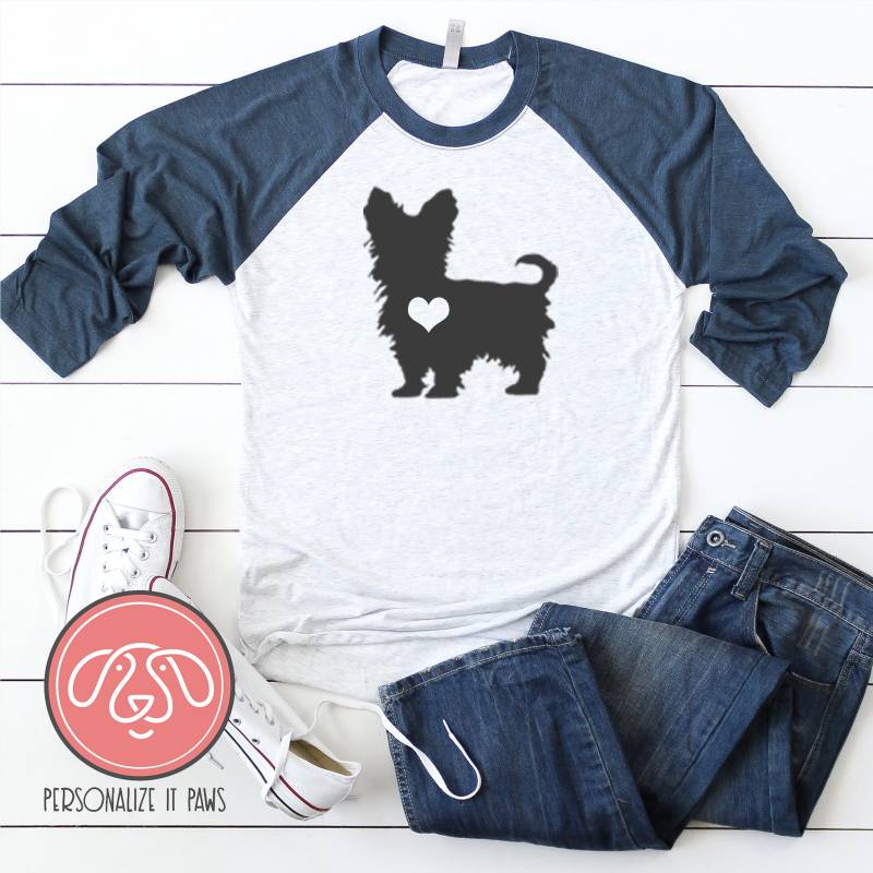 Yorkshire Terrier "Yorkie" Raglan Yorkshire Terrier "Yorkie" Raglan von Personalizeitpaws