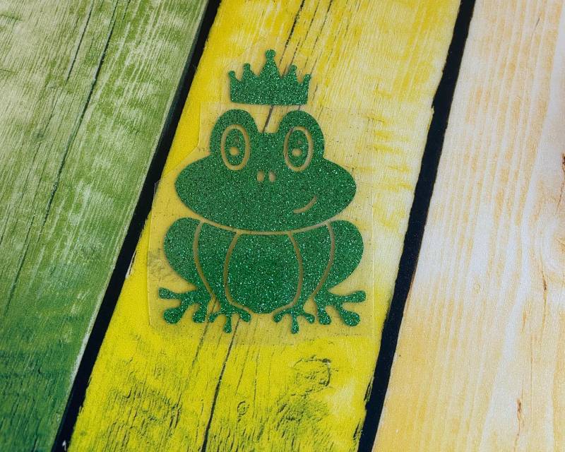 Bügelbild Frosch| Applikation Froschkönig | Geburtstags T-Shirt Matt Flock Oder Glitzer Zum Aufbügeln Aufbügelbar Geschenk Kind von Personikat
