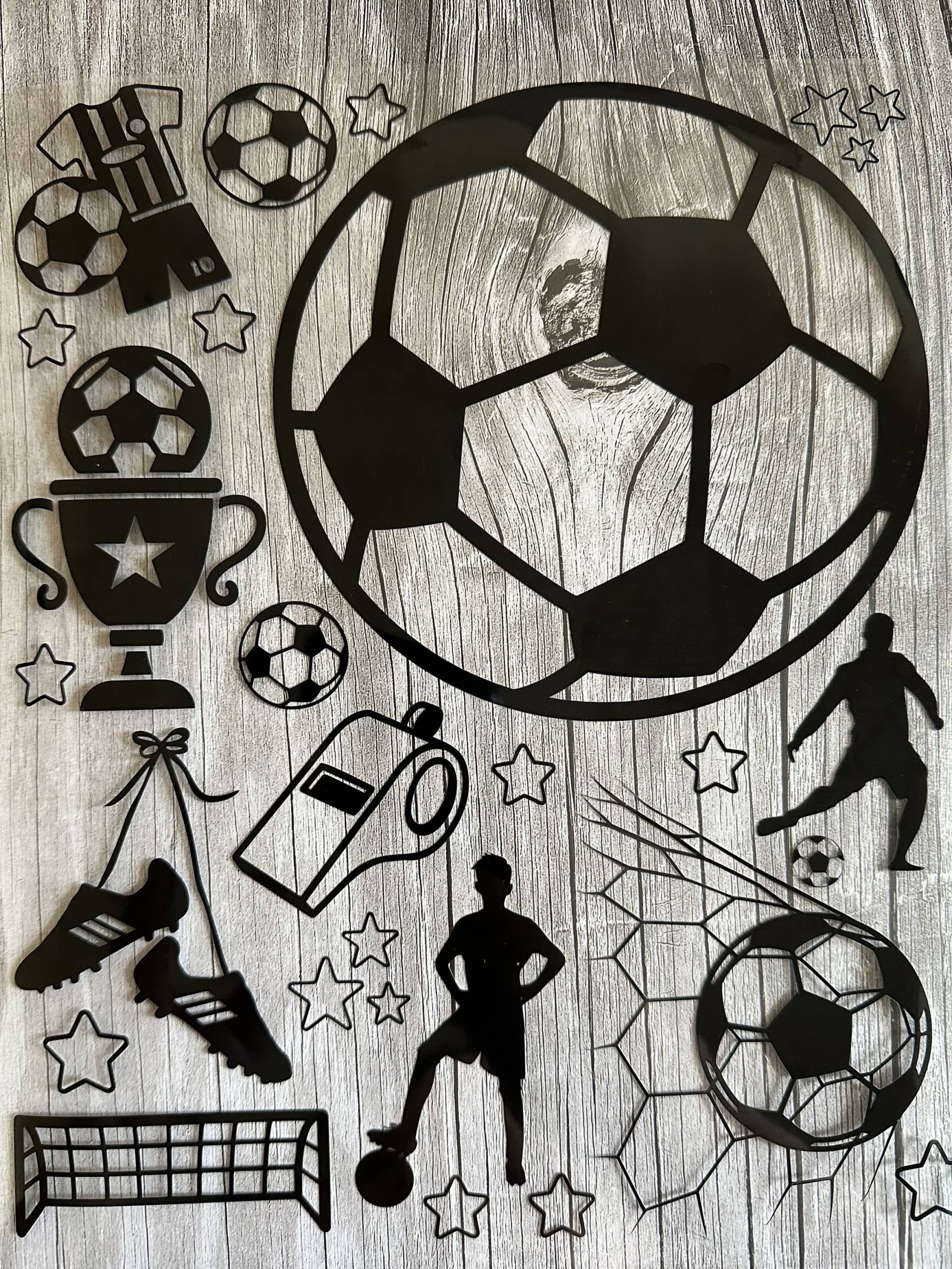 Bügelbild Fußball - Schultüte Zum Aufbügeln Gestaltung T-Shirt Xxl Einschulung Soccer Fußballmotiv Geburtstag von Personikat
