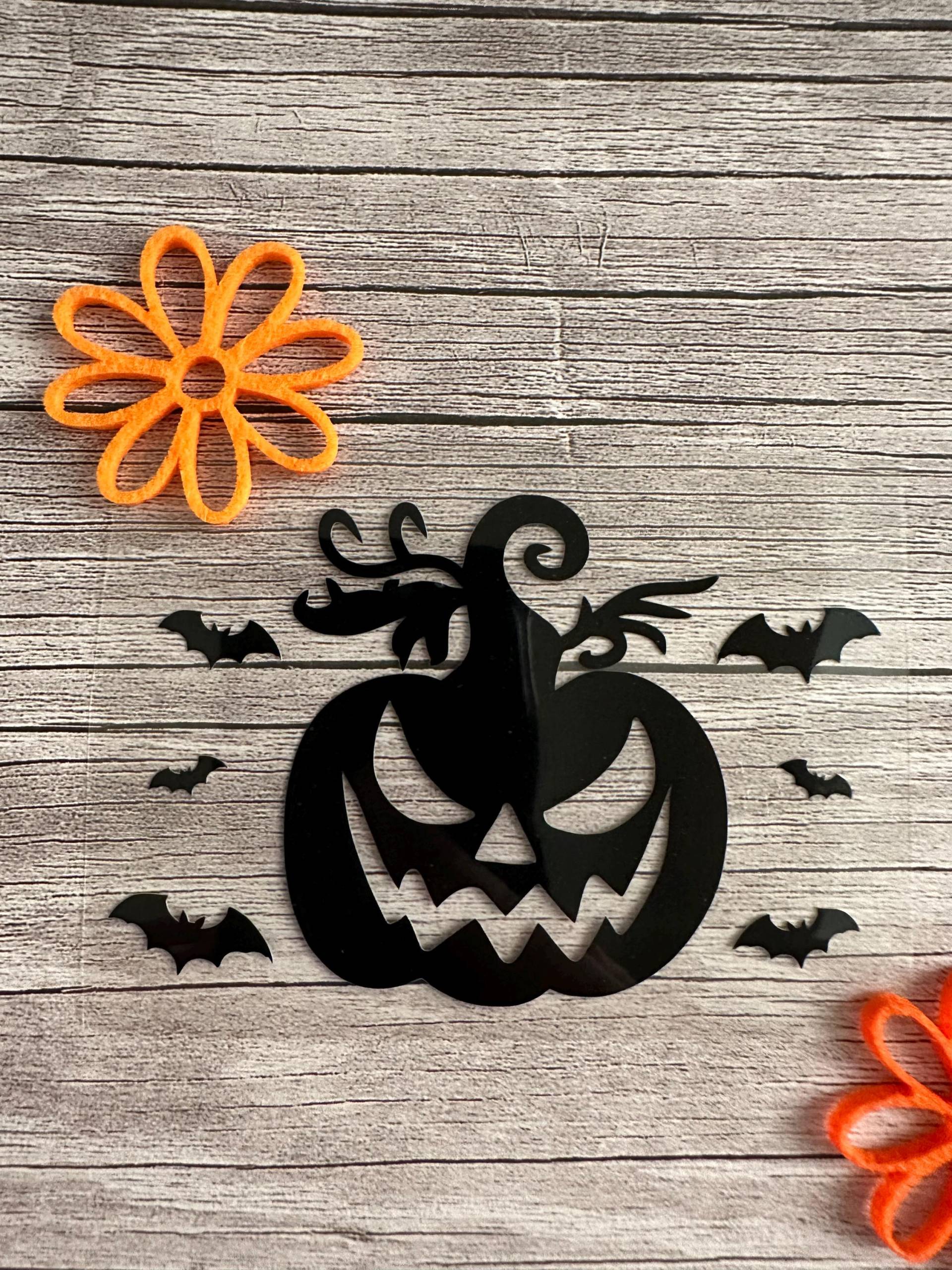 Bügelbild Halloween - Kürbis Zum Aufbügeln Aufbügler Gruseliges T-Shirt Druck Wärmetransfer Schnelle Lieferung Diy von Personikat