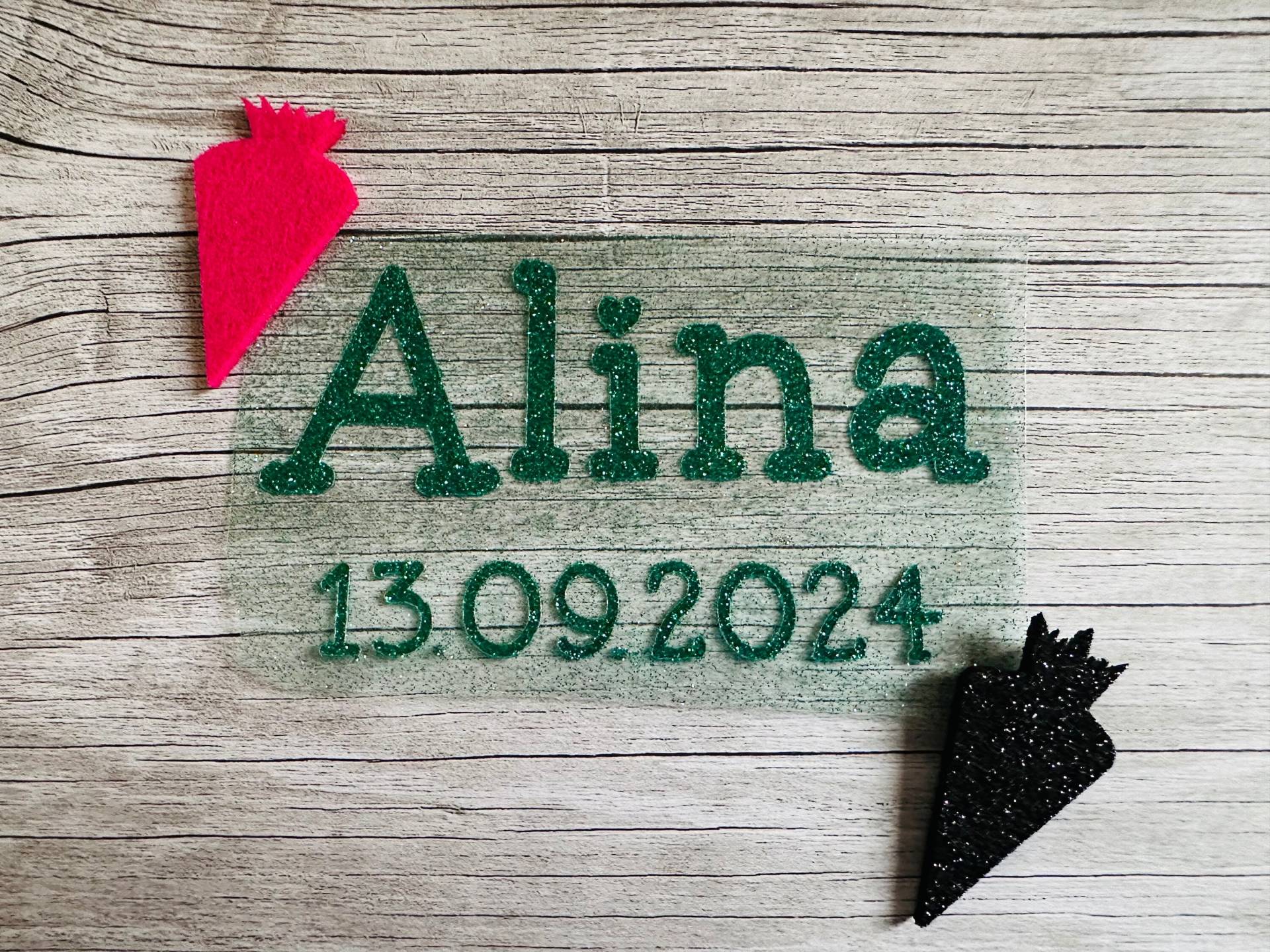 Bügelbild Name Datum/Beschriftung Schultüten Glitzer Glitzerfolie Schrift Schulkind Einschulung Zahlen Zum Aufbügeln Diy von Personikat